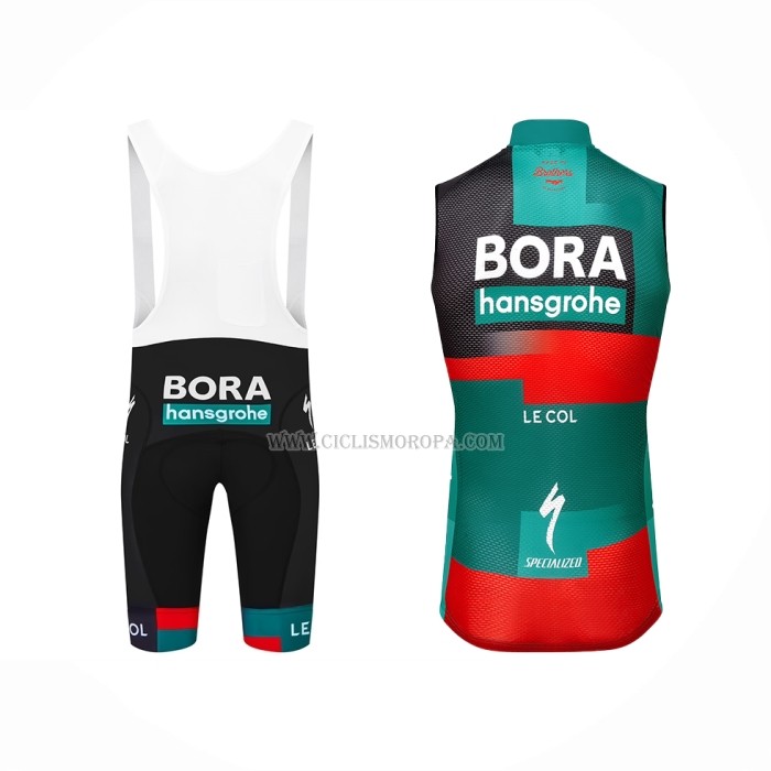 2023 Chalecos Cortavientos Bora-hansgrone Verde Mangas Cortas y Culotte Corto